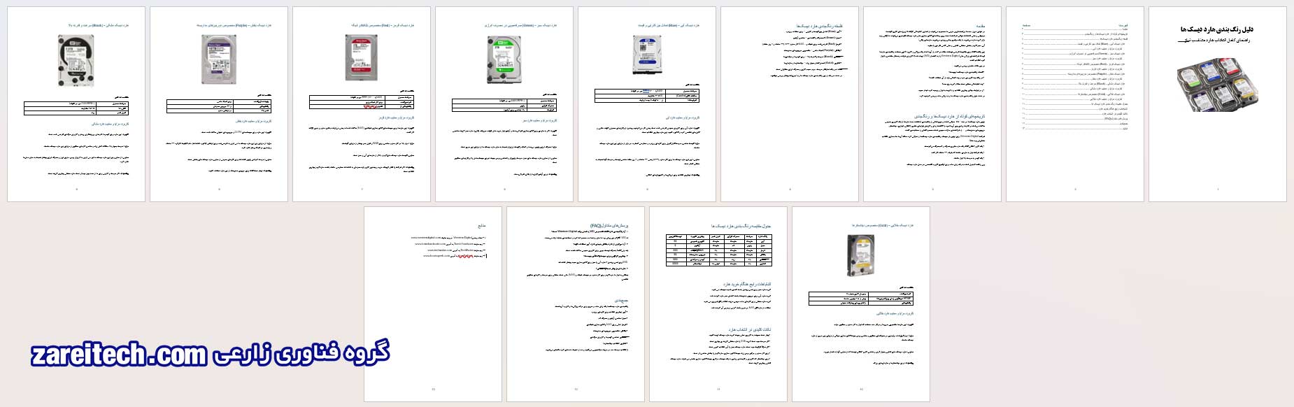 تحقیق دلیل رنگبندی هاردیسکها | صفحات تحقیق در یک نگاه